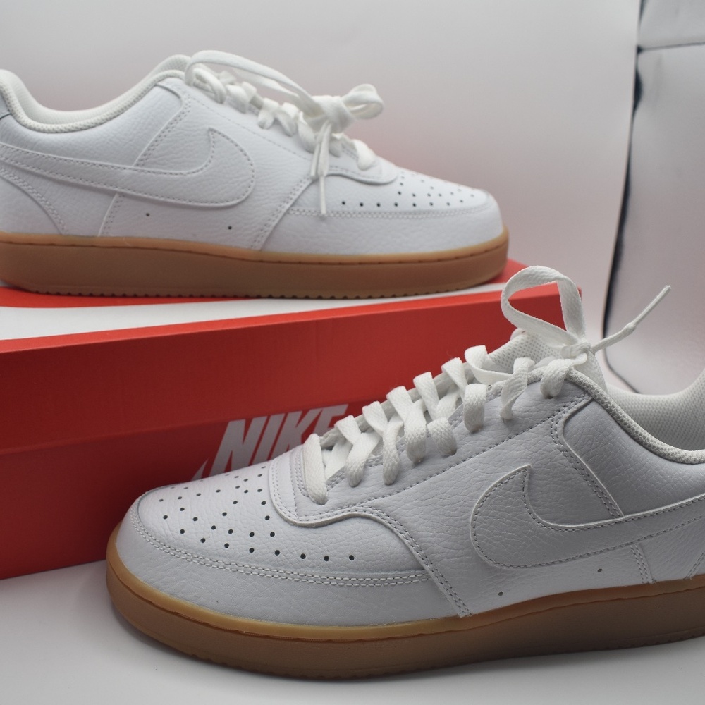 NIB Nike White Photon Dust Court Vision Low FL Men's CD5463-105